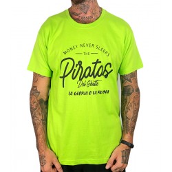 Camiseta Rulez Piratas Del Ghetto Verde Pistacho